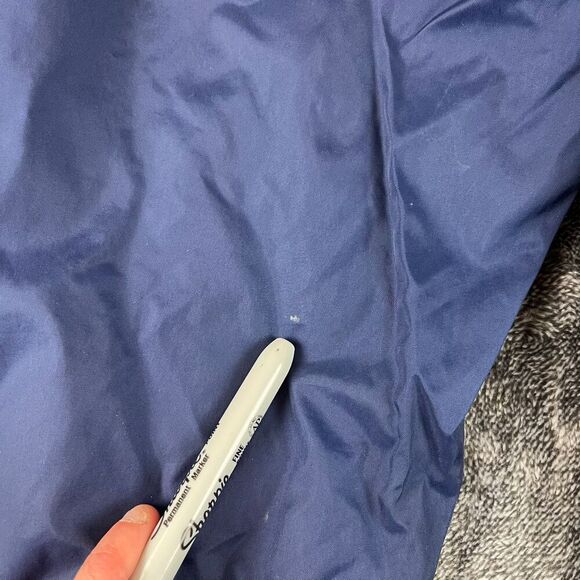 Adidas Y2K Tearaway Span Button Lined Track Pants Nylon Blue Trefoil Men's L - Picture 13 of 16